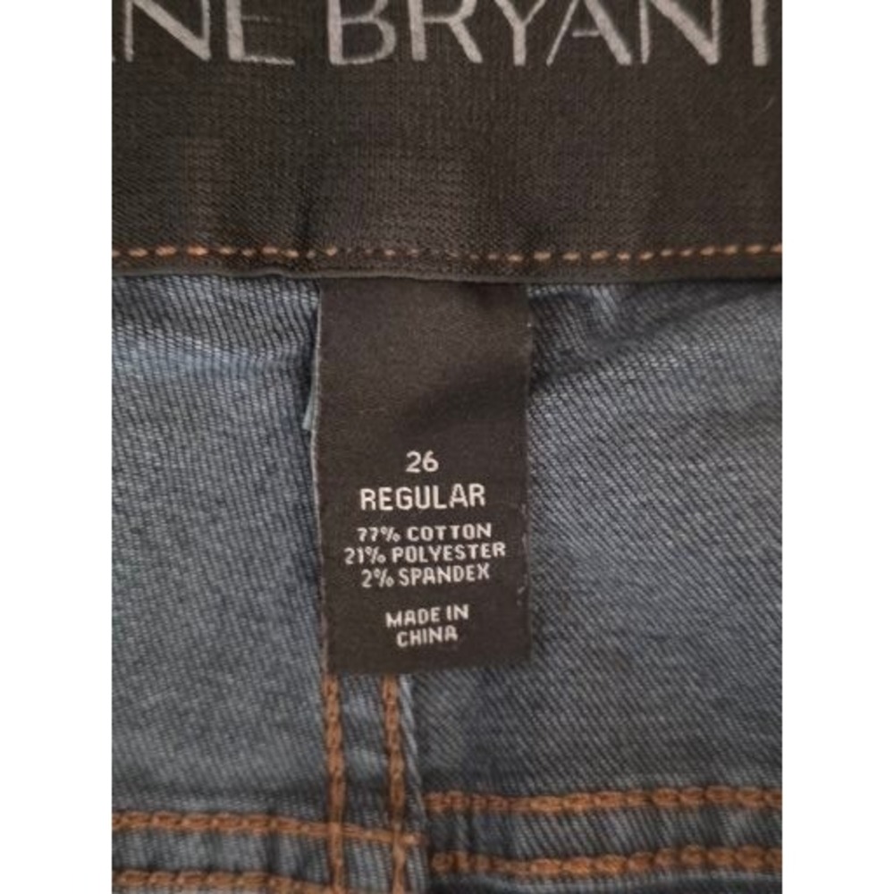 Lane Bryant Straight Tighter Tummy Technology Denim Jeans Dark Wash Sz 26 R Plus - Picture 8 of 10